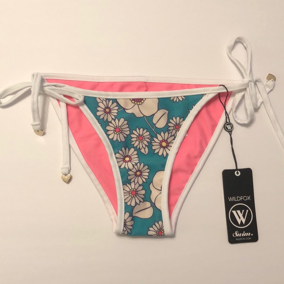 WILDFOX Sixties Reversible Emerald Daisy Floral - Picture 4 of 8